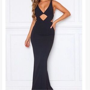 White Fox Cannes Formal Gown Black